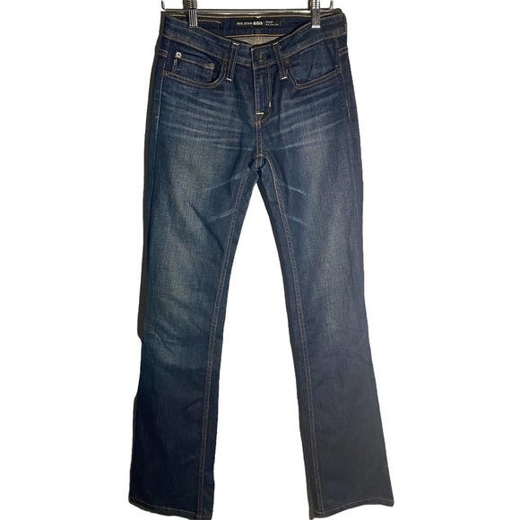 𝅺big Star Hazel Mid Rise Boot Cut Jeans Size 25L - Picture 1 of 10